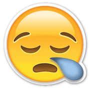 Sad Crying Emoji PNG 180x180 :Sad-Crying-Emoji-PN