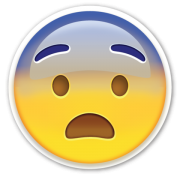 Fearful Emoji PNG 180x180 :Fearful-Emoji-PNG-1
