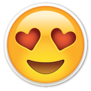 Love Hearts Eyes Emoji PNG 180x180 :Love-Hearts-Eyes-Em
