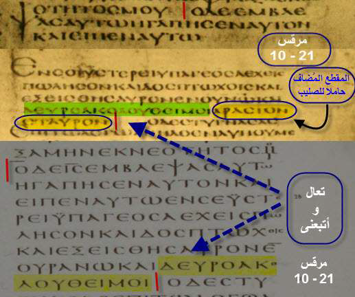 10: 21 فحدق إليه يسوع فأحبه فقال له: ((واحدة تنقصك: اذهب فبع ما تملك وأعطه للفقراء، فيكون لك كنز في السماء، وتعال فاتبعني))